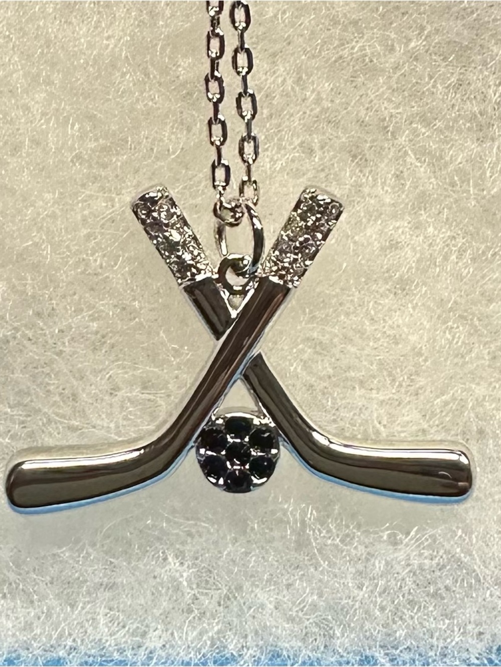 Touchstone Crystal Hockey Necklace